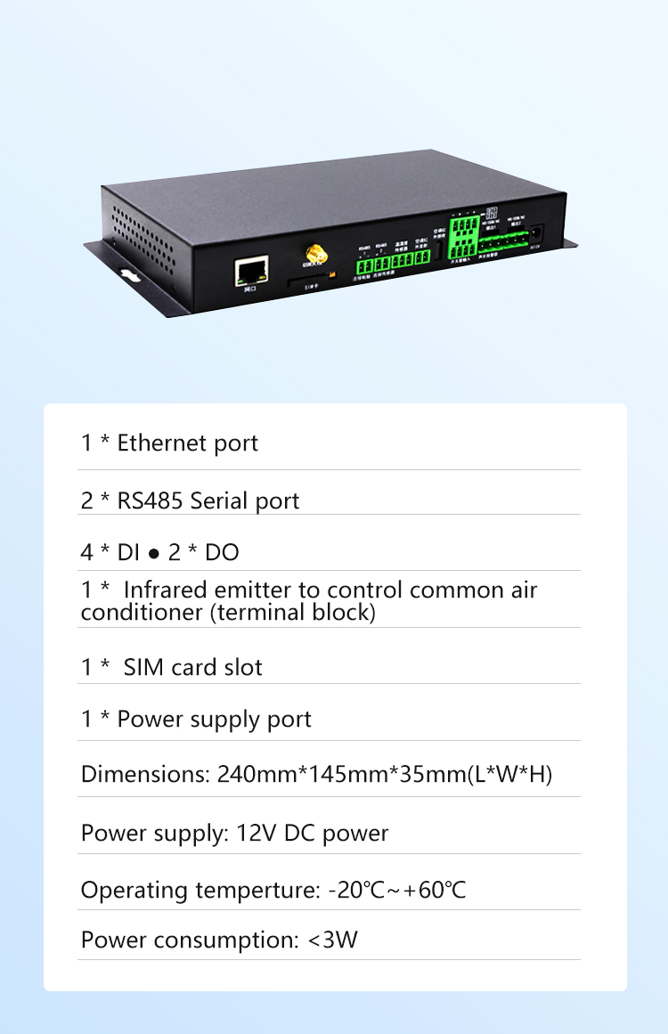 Host de monitoreo del entorno energético SPD-T300GSM