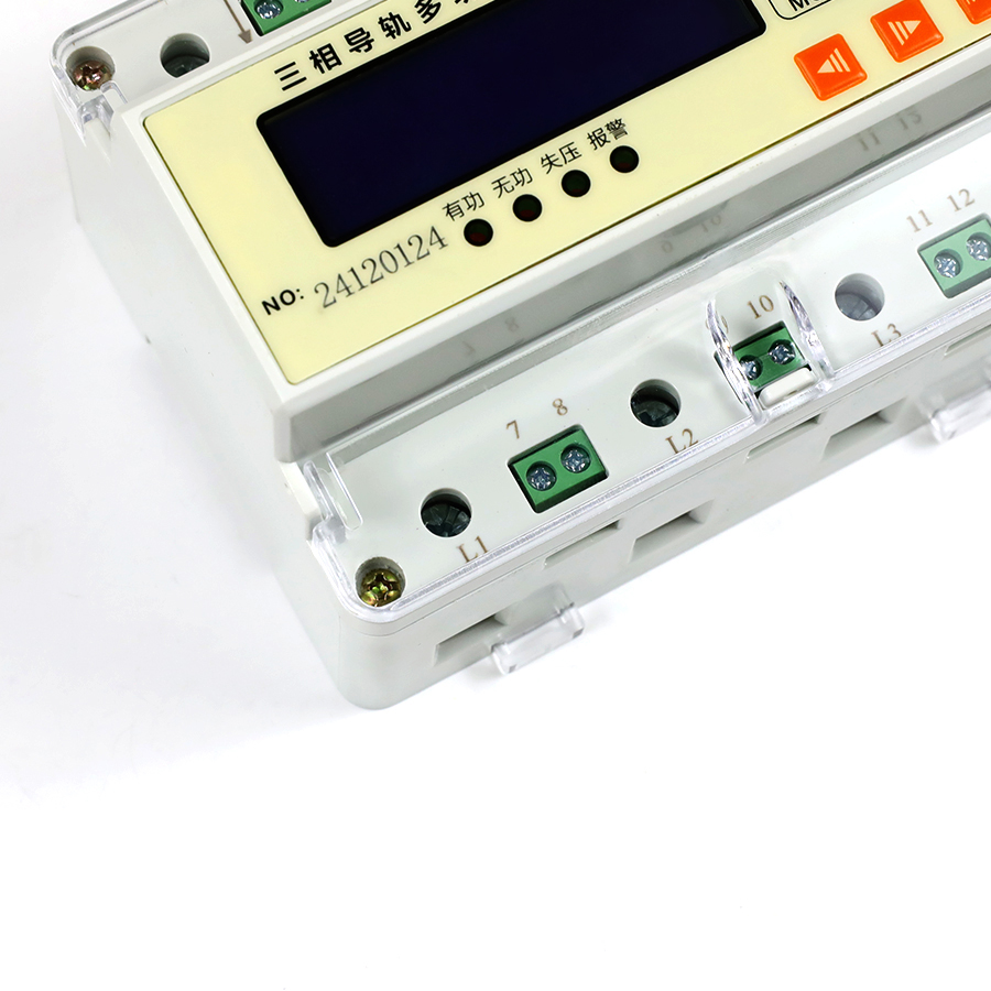 Medidor de electricidad inteligente trifásico con riel guía SPD194E